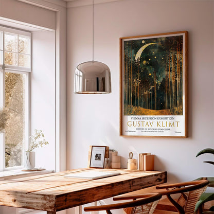Gustav Klimt Poster – Vintage Wall Art | Moon And Stars Art Print
