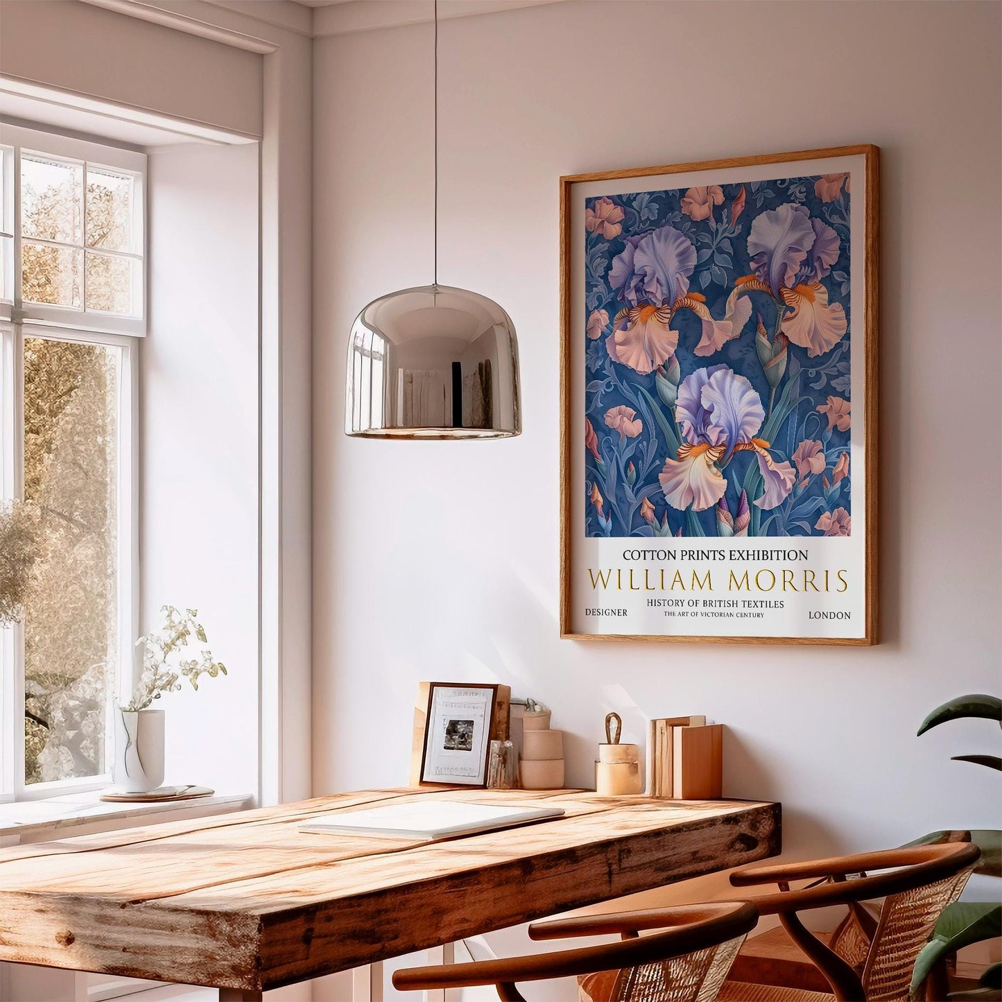 William Morris Iris Print – Vintage Floral Art | Botanical Wall Decor