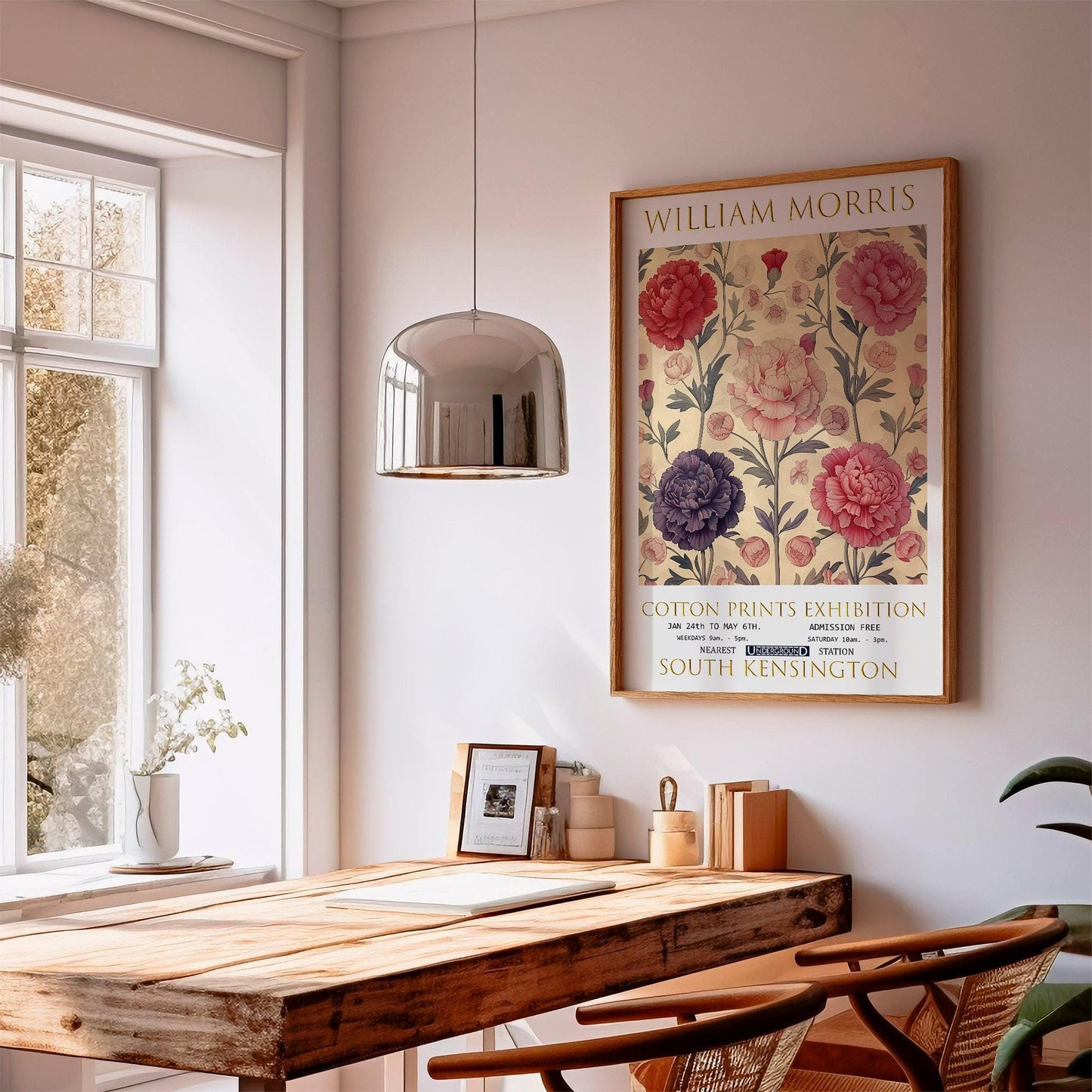 William Morris Print - Vintage Textile Art | Botanical Wall Art Poster