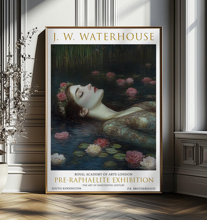 Ophelia Art Print: John William Waterhouse Pre-Raphaelite Poster