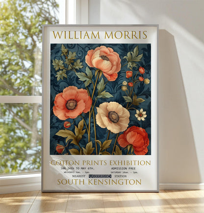 William Morris Print - Vintage Floral Art | Poppies Wall Decor on Premium Matte Paper