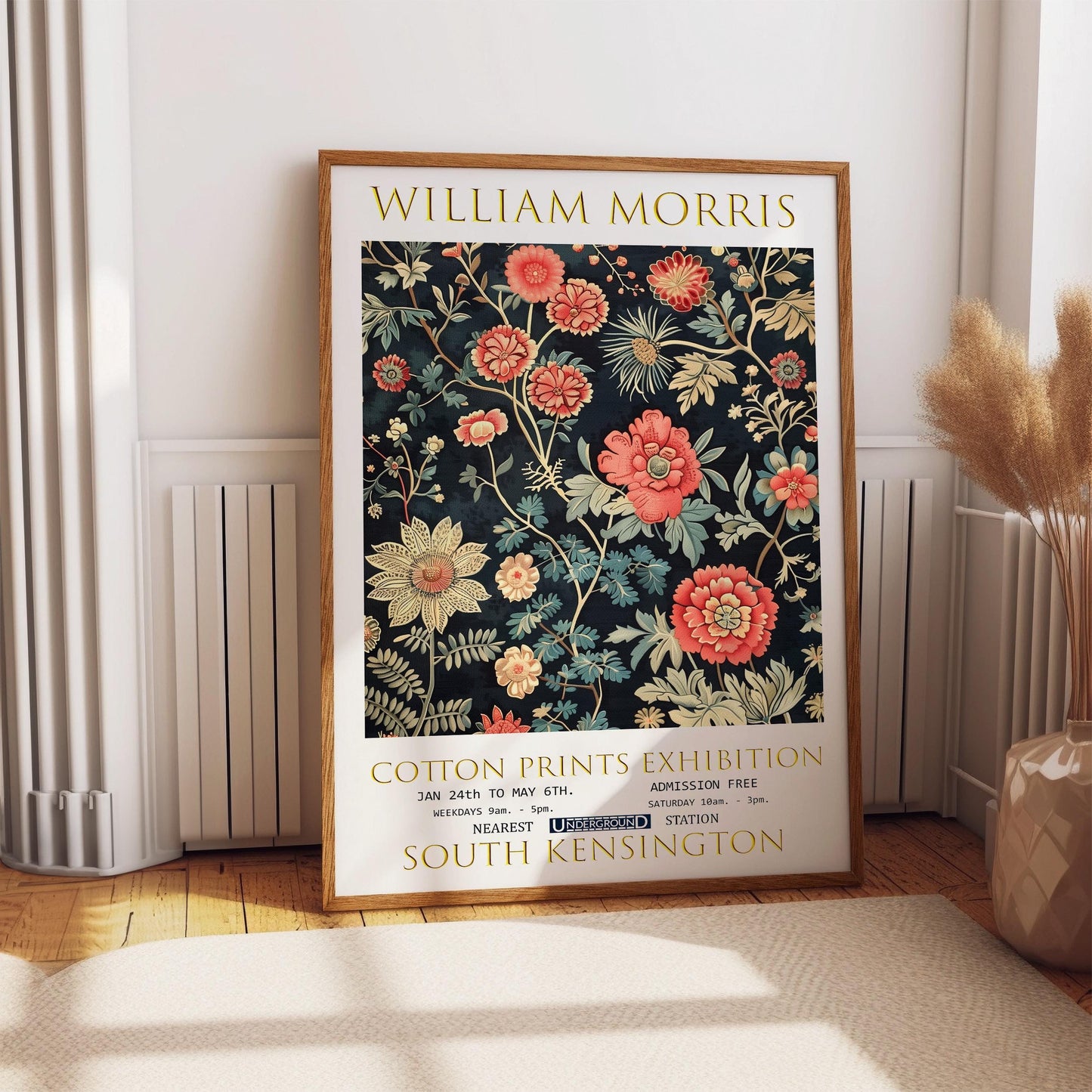 William Morris Poster – Vintage Floral Print | Botanical Wall Art Exhibition