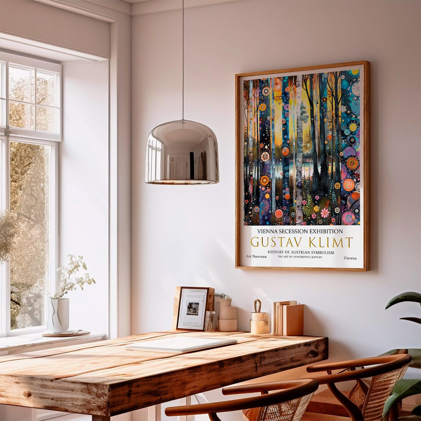 Gustav Klimt Print – Forest Lake Artwork | Art Nouveau Poster On Premium Paper