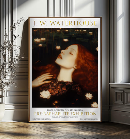 Ophelia Art Print: John William Waterhouse Pre-Raphaelite Style
