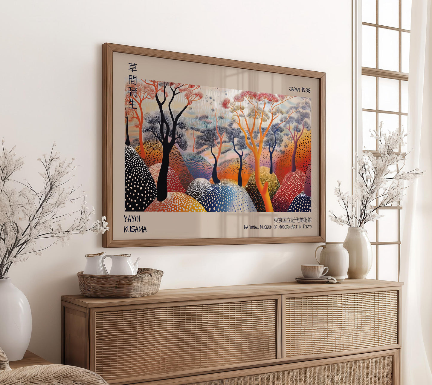 Yayoi Kusama Tree Print WALL ART Picture Poster