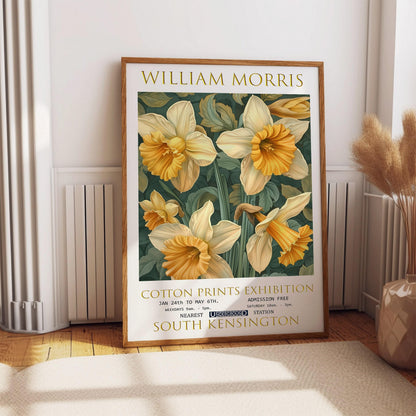 William Morris Print – Vintage Floral Art | Daffodils Wall Decor on Premium Matte Paper