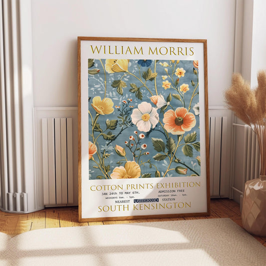 William Morris Art Print – Vintage Floral Poster | Botanical Exhibition Wall Decor