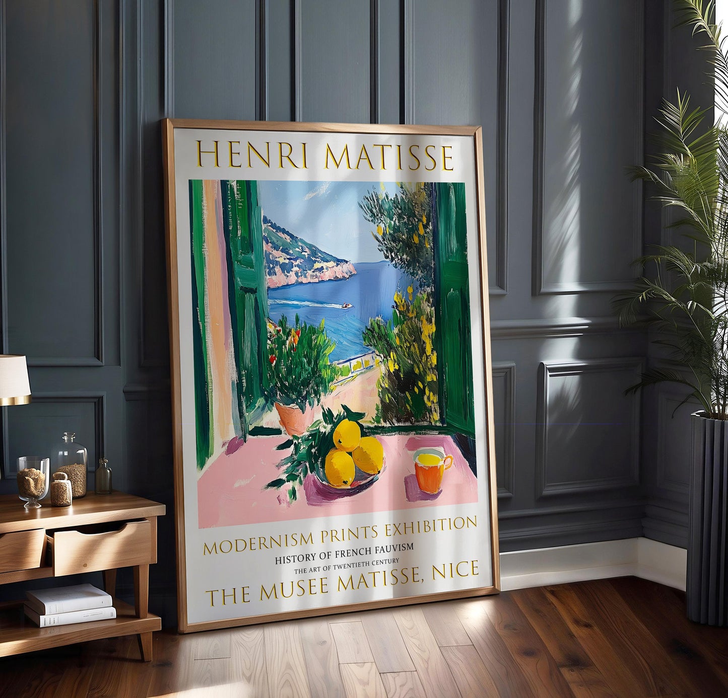Henri Matisse Print: Open Window, Mediterranean Fauvism Art