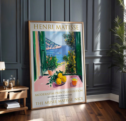 Henri Matisse Print: Open Window, Mediterranean Fauvism Art