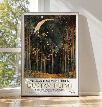 Gustav Klimt Poster – Vintage Wall Art | Moon And Stars Art Print
