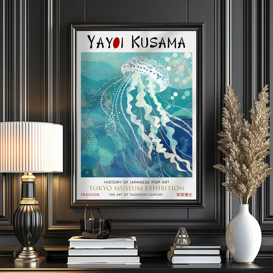 Yayoi Kusama Jellyfish Print: Tokyo Museum Exhibition Art