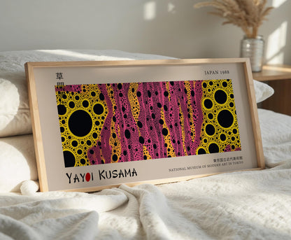 Yayoi Kusama Japanese Art Print: Vibrant Polka Dot Poster