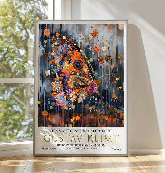Gustav Klimt Art Print – Art Nouveau Poster | Klimt Butterfly Print on Premium Paper