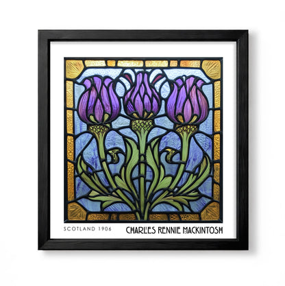 Rennie Mackintosh Thistle Print – Art Nouveau Wall Art - Art Deco Poster