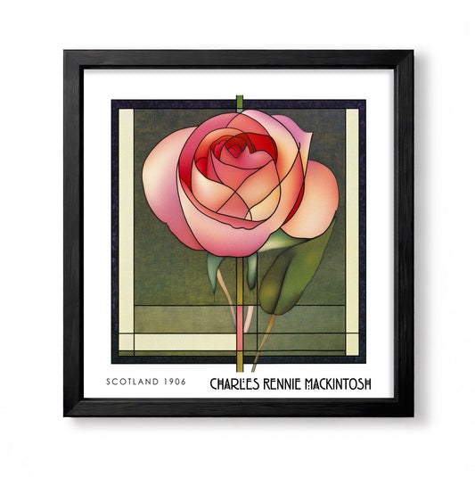 Rennie Mackintosh Print –Floral Wall Art - Art Deco Poster