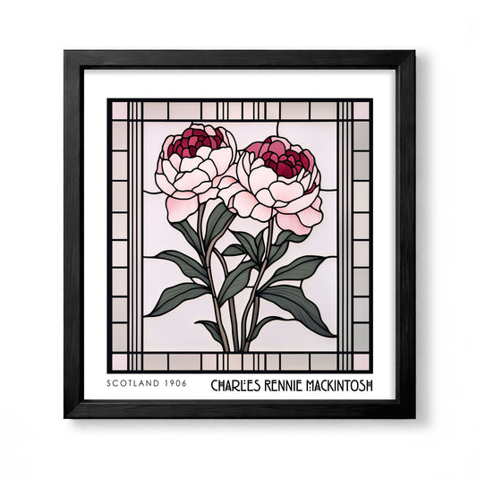 Rennie Mackintosh Print –  Floral Wall Art - Art Deco Poster