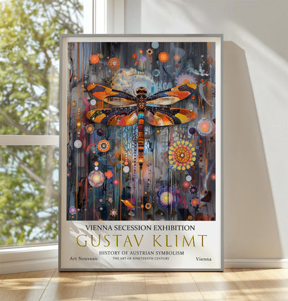 Gustav Klimt Poster – Klimt Dragonfly Poster | Art Nouveau Print on Premium Paper