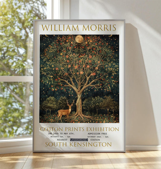 William Morris 'Tree of Life' Vintage Exhibition Poster Print