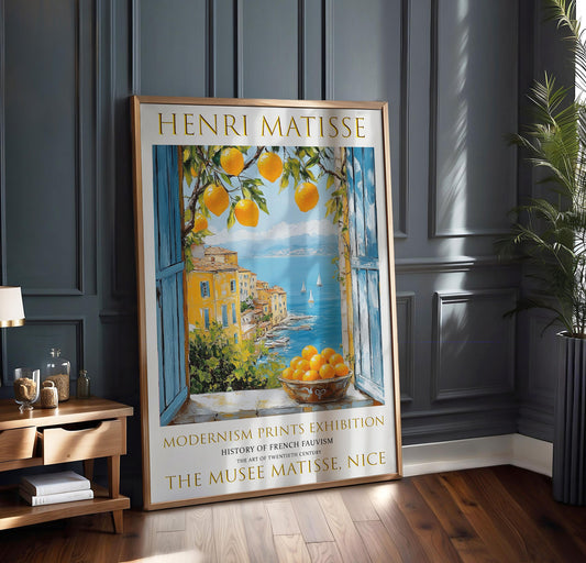 Henri Matisse Print: Open Window, Coastal View (Unframed)