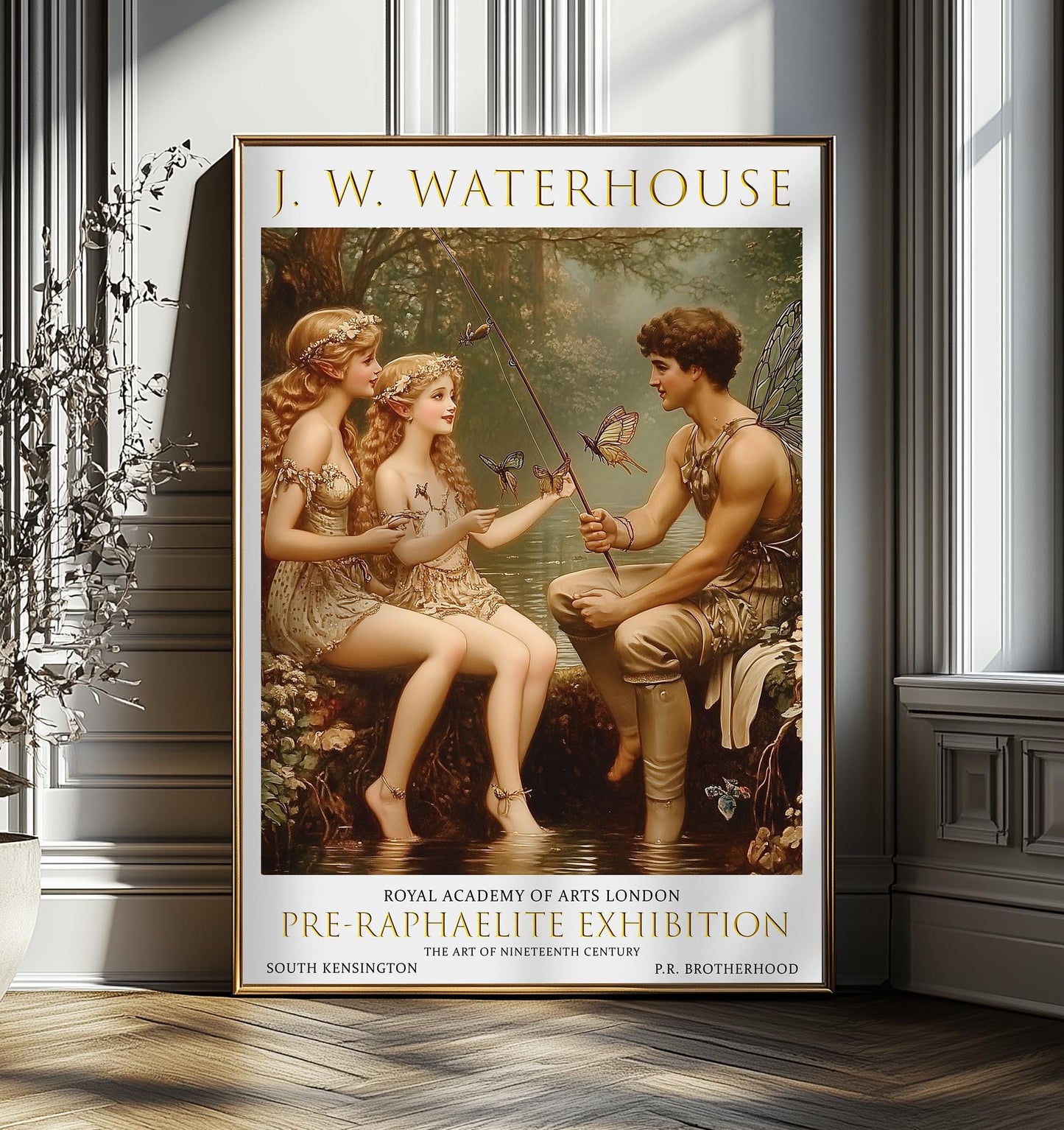 Water Nymphs Art Print: John William Waterhouse Pre-Raphaelite Style