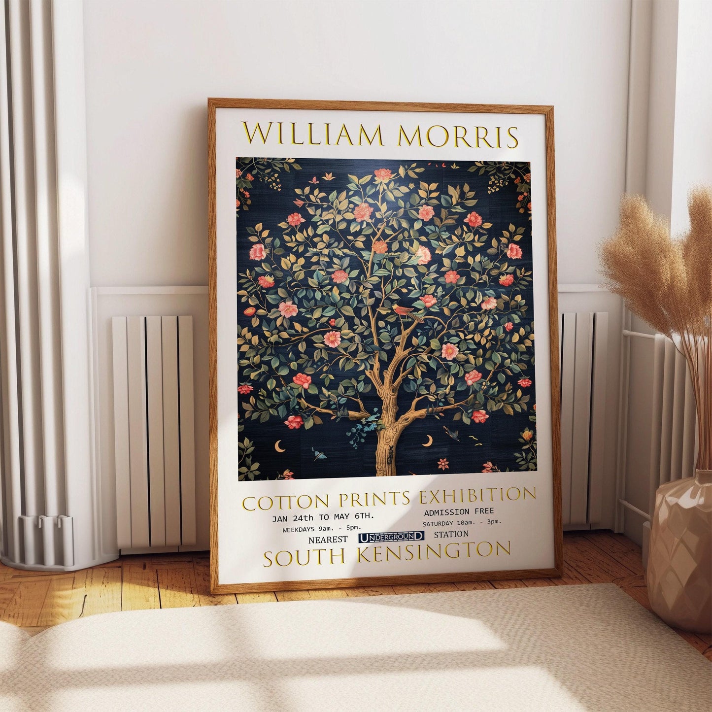 William Morris Art Print – Vintage Floral Print | Tree of Life Poster on Premium Paper