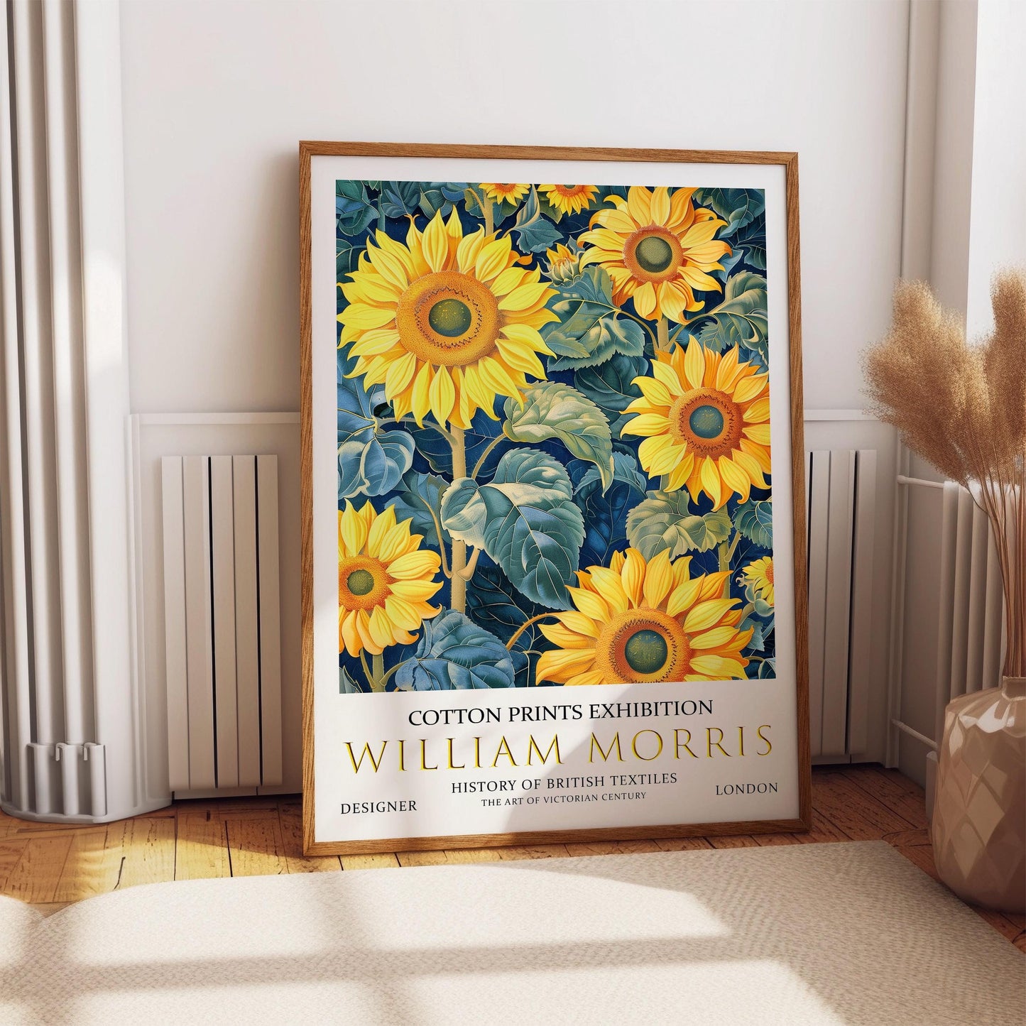 William Morris Print – Vintage Floral Art Sunflower Wall Decor on Premium Paper