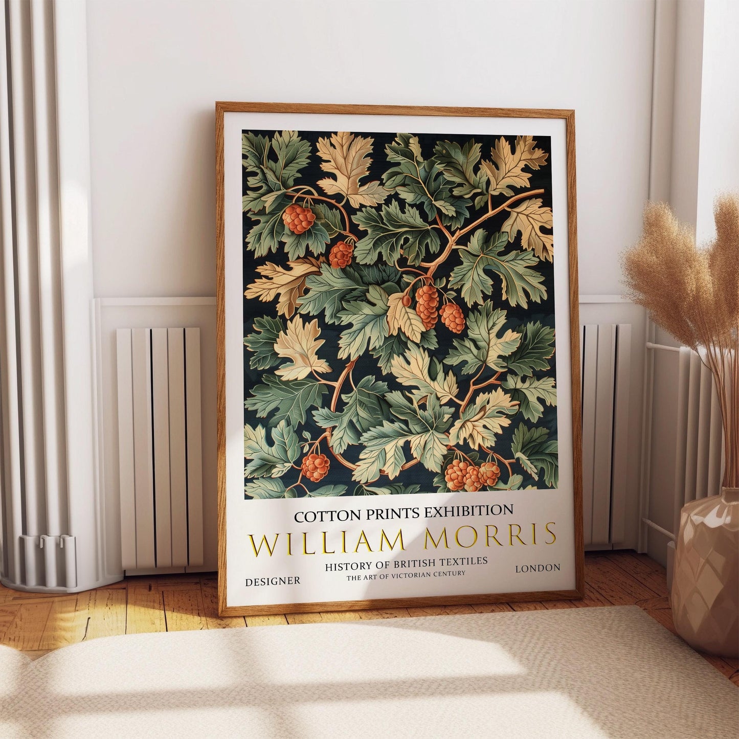 William Morris Print - Vintage Oak Leaf Art Poster | Botanical Wall Decor