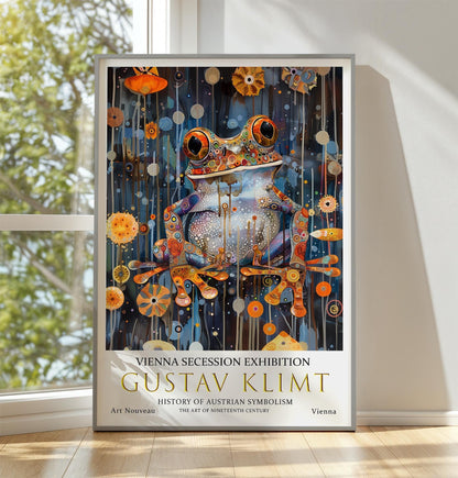 Gustav Klimt Art Nouveau Poster – Klimt Frog Artwork On Premium Paper Print