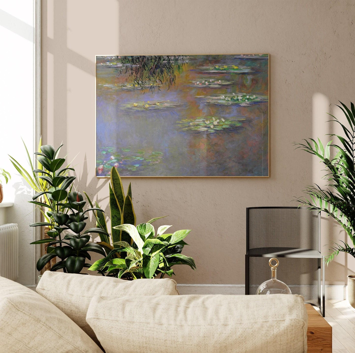 Monet Water Lilies Print: Vintage Impressionist Wall Art