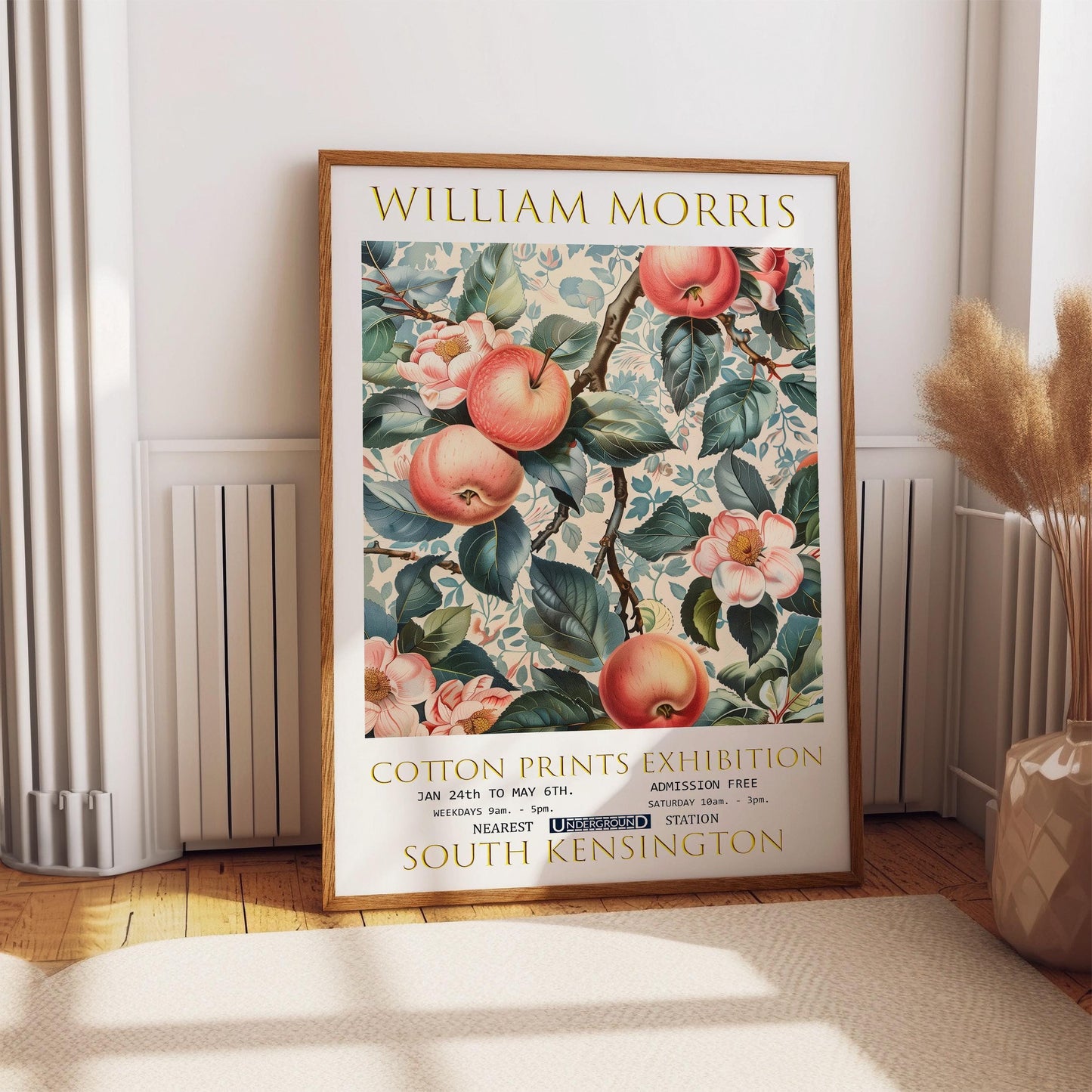 William Morris Apple Tree Vintage Floral Print – Botanical Wall Art Poster