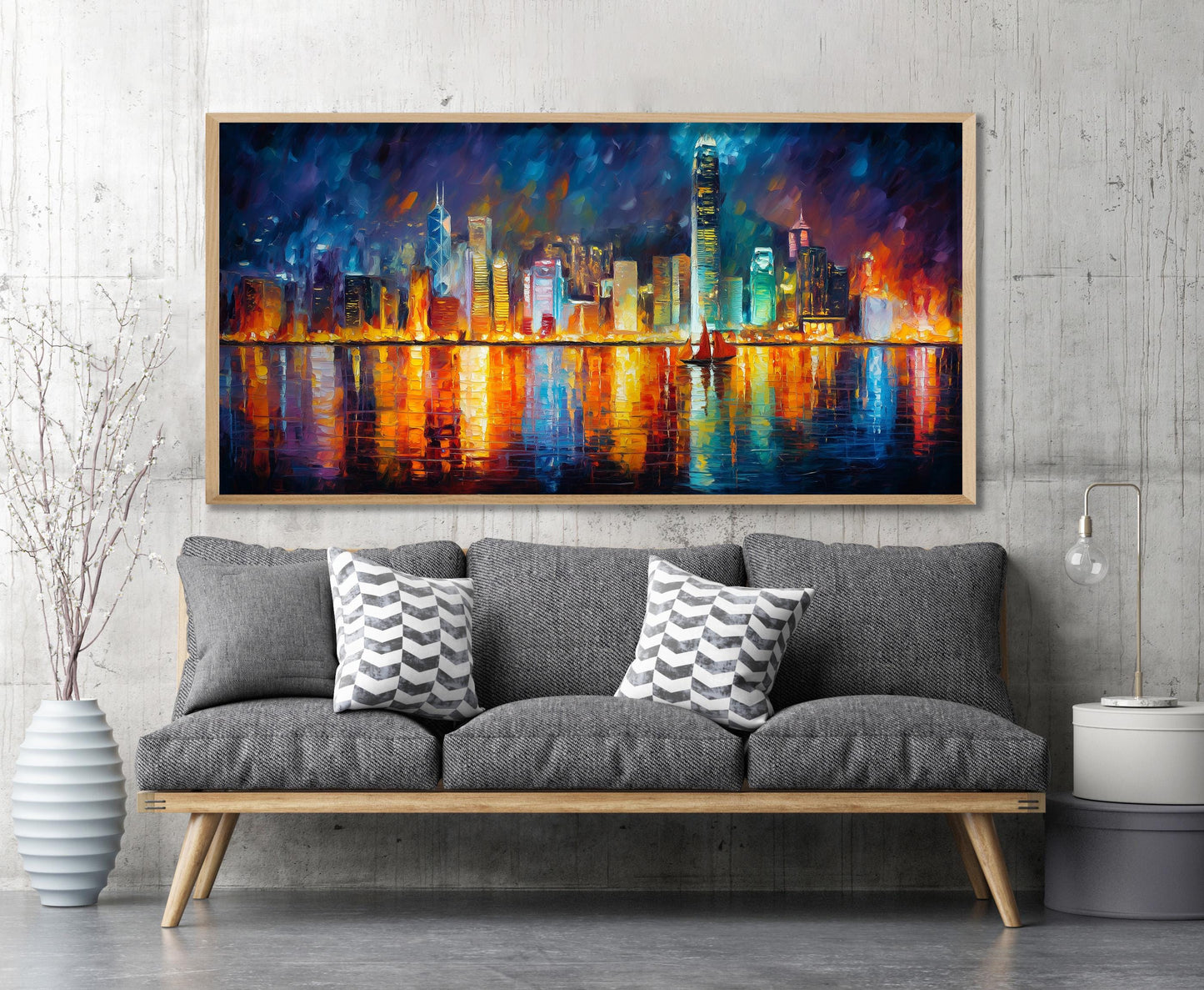 Victoria Harbour Hong Kong Panoramic Print
