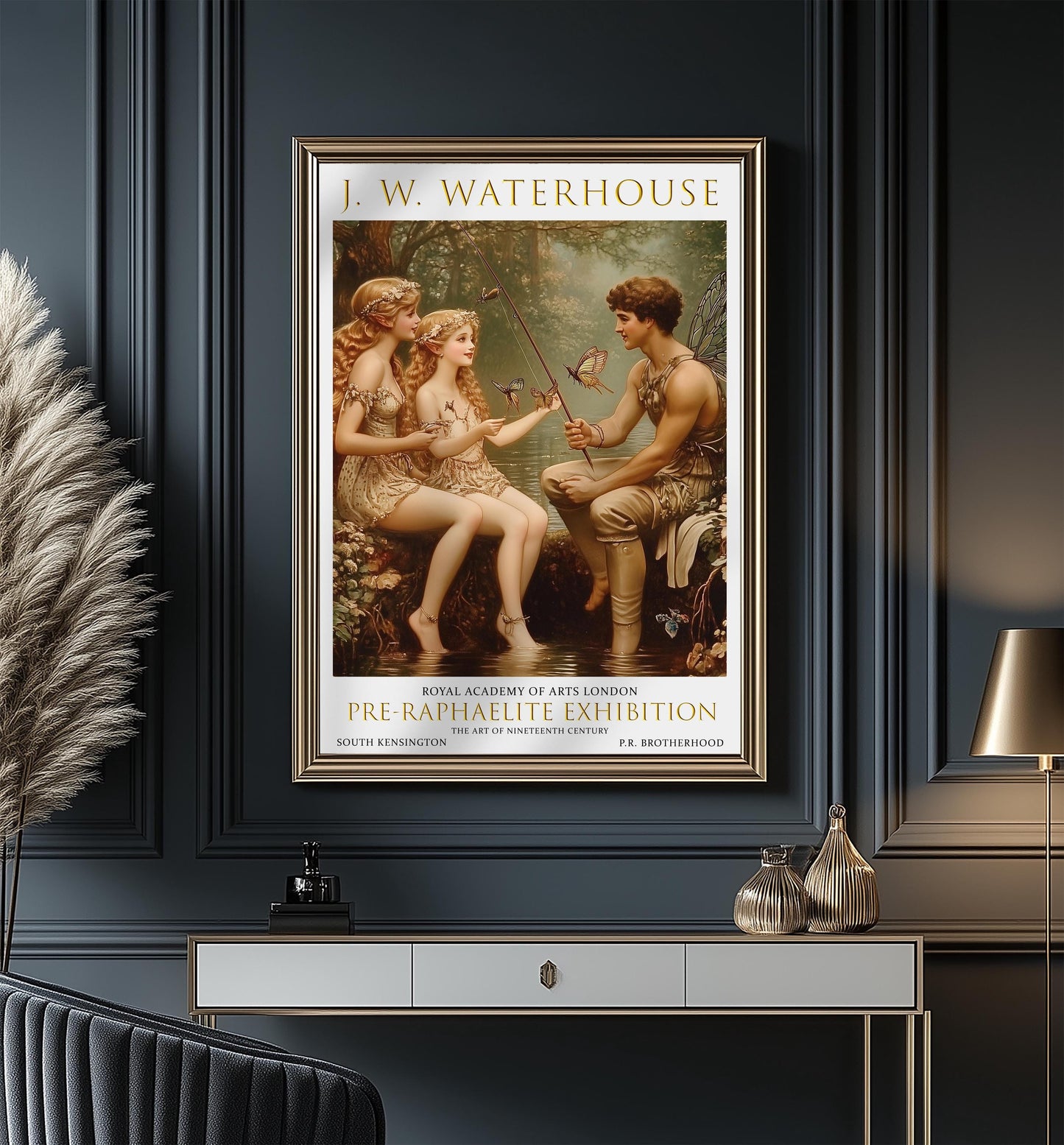 Water Nymphs Art Print: John William Waterhouse Pre-Raphaelite Style