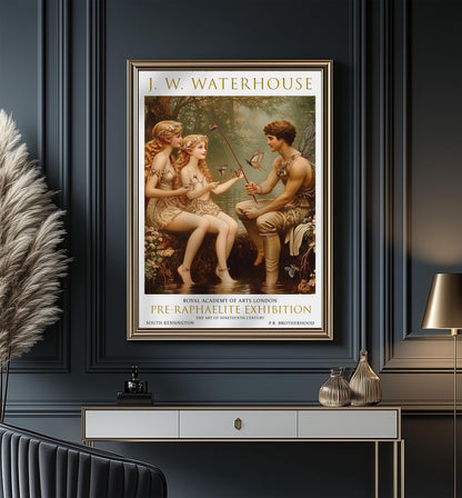 Water Nymphs Art Print: John William Waterhouse Pre-Raphaelite Style