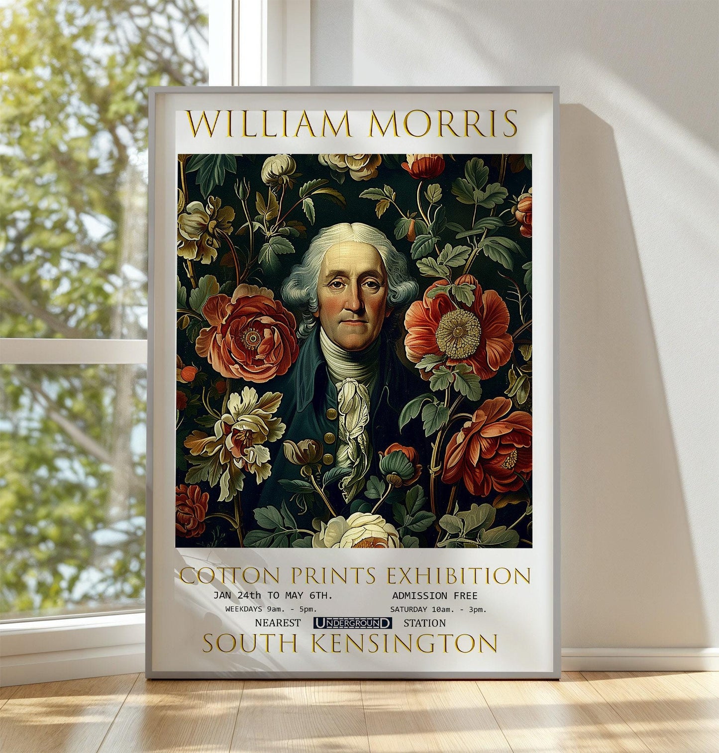 William Morris Print: Vintage Floral Textiles Art