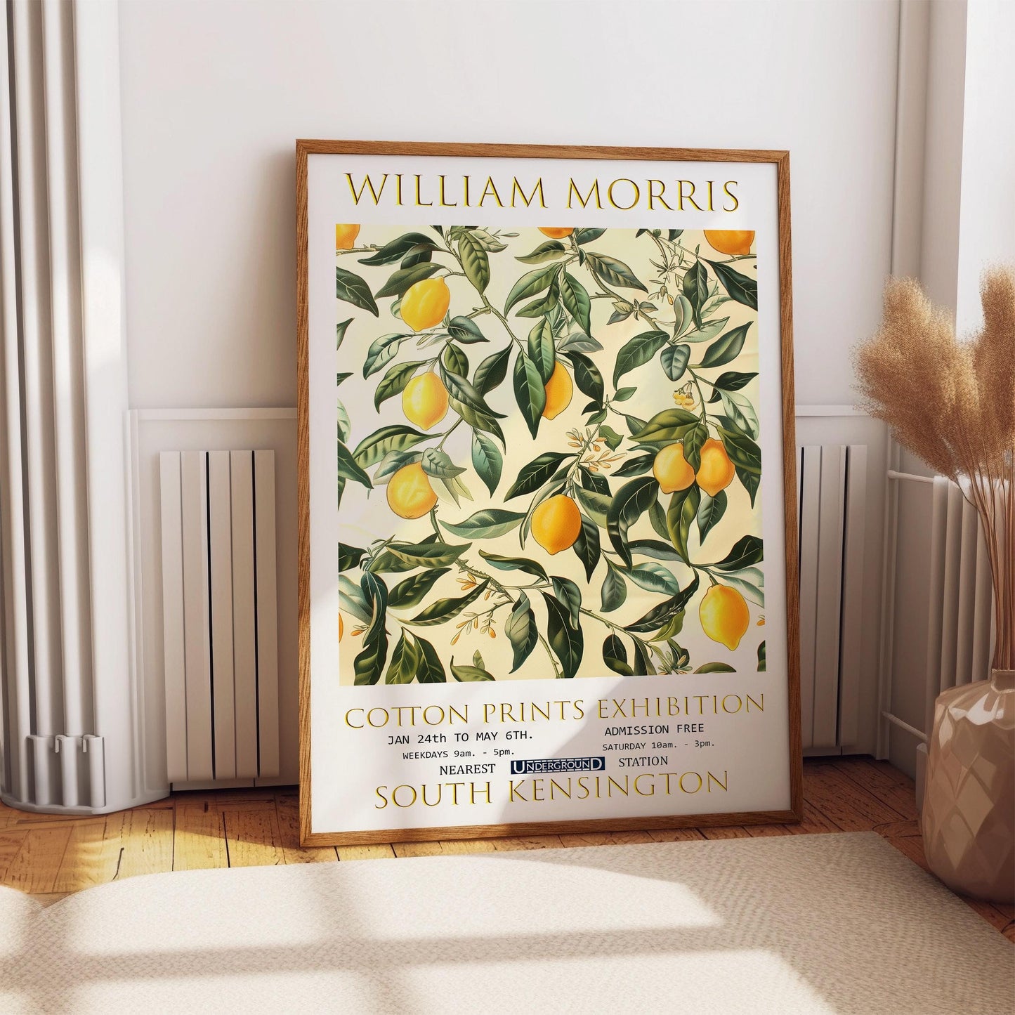 William Morris Lemon Tree Art Print: Vintage Floral Design