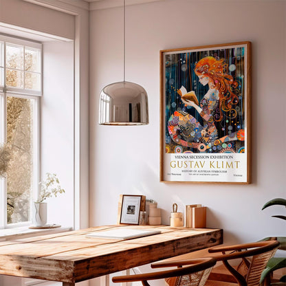Gustav Klimt Print – Art Nouveau Mermaid Wall Art | Vintage Gold Leaf Poster