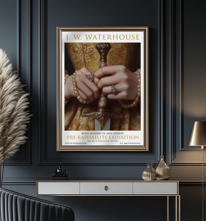 John William Waterhouse Print: Pre-Raphaelite Exhibition Poster
