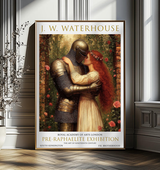 Art Print: The Accolade, John William Waterhouse, Pre-Raphaelite Wall Art