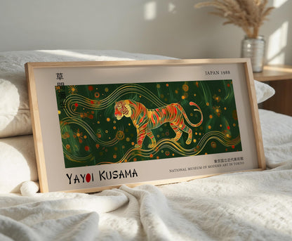Japanese Tiger Print – Modern Wildlife Décor Home & Office – Abstract Animal Art