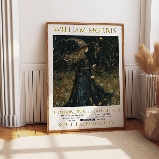 William Morris Exhibition Print: Vintage Textiles Art Poster