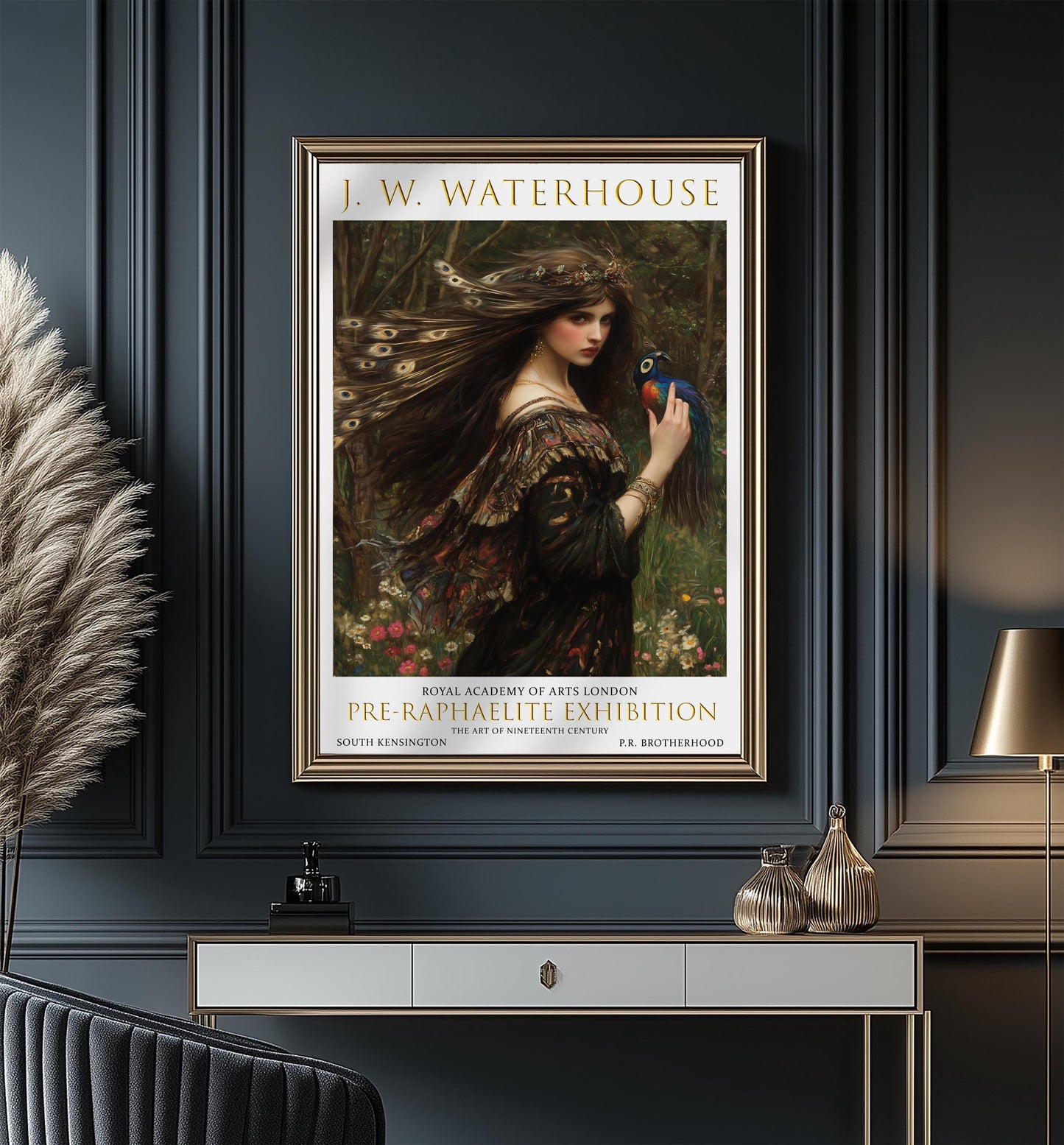 John William Waterhouse Print: Pre-Raphaelite Enchantress, Vintage Art