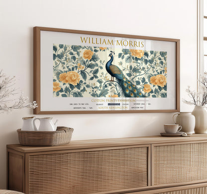William Morris Peacock Print: Vintage Botanical Wall Art