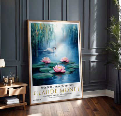 Monet Water Lily Print: French Impressionist Nature Wall Art