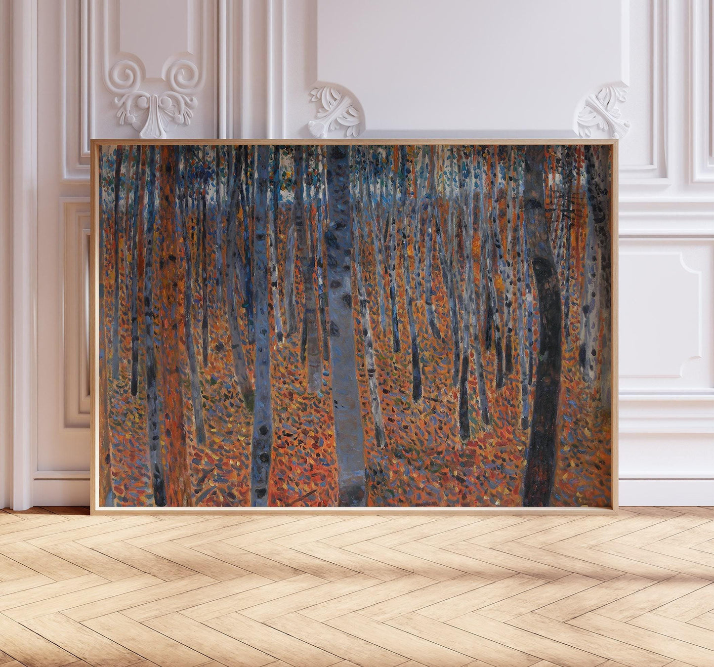 Gustav Klimt Art Print – Art Nouveau Poster with Gold Leaf Artwork, Premium Paper