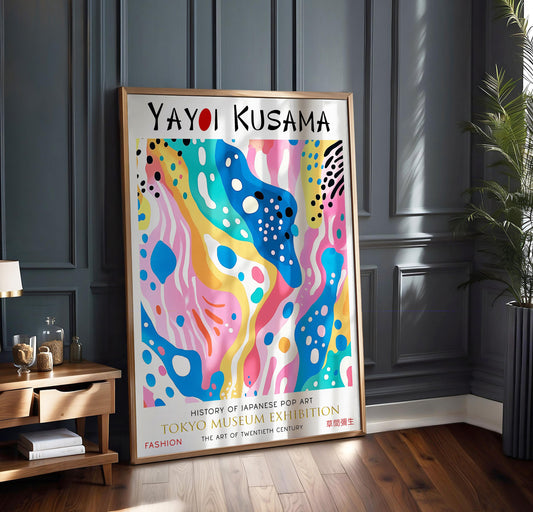 Yayoi Kusama Colourful Polka Dot WALL ART PRINT Picture Poster