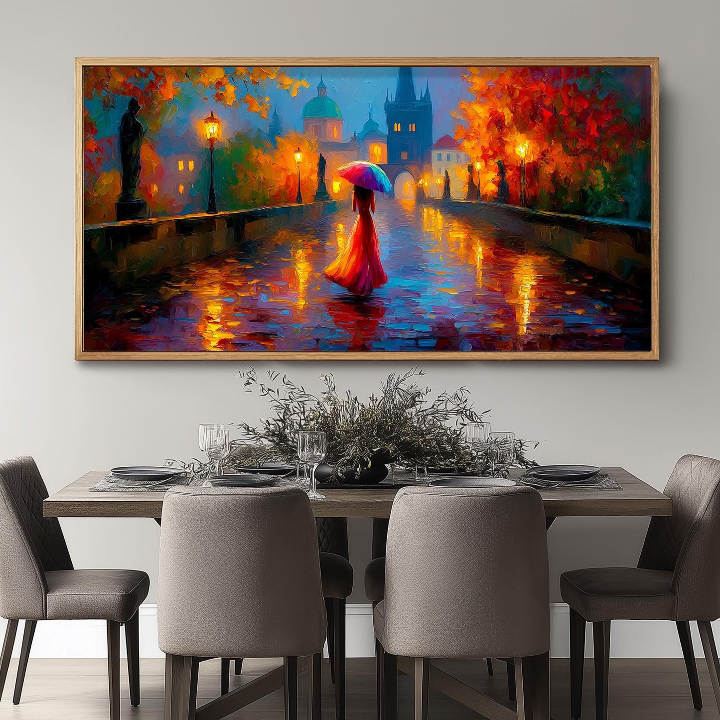 Charles Bridge Prague Panoramic Print