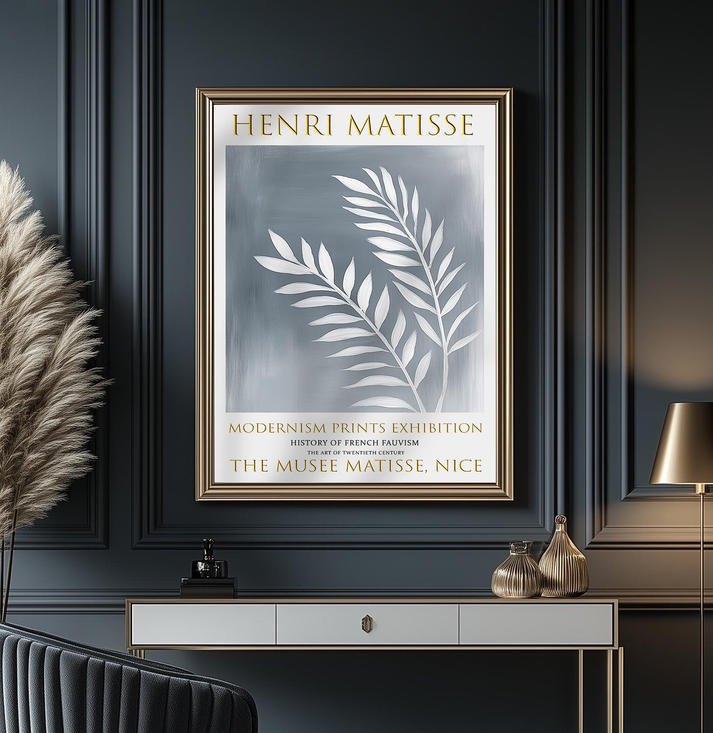 Henri Matisse Exhibition Poster: Abstract Leaf Fauvism Art Print
