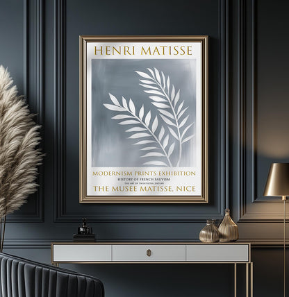 Henri Matisse Exhibition Poster: Abstract Leaf Fauvism Art Print