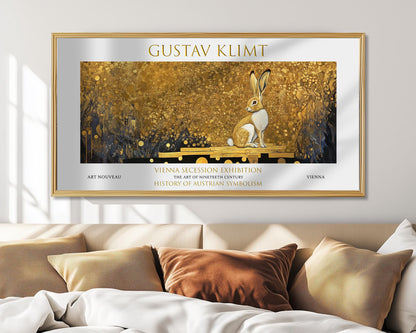 Gustav Klimt Panoramic Print – Golden Forest Print – Art Nouveau
