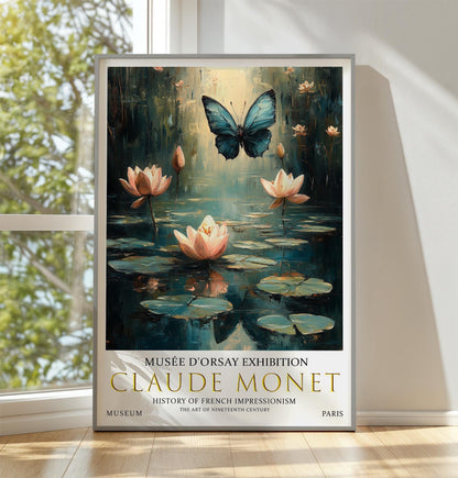Claude Monet 'Water Lilies' Vintage Exhibition Print